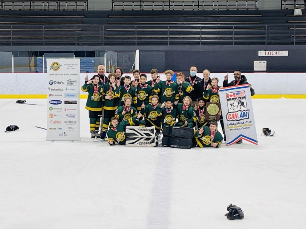 U13AA Rangers Win CAN/AM Hockey Tournament